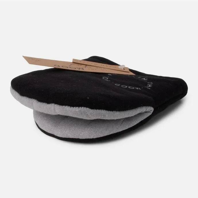 JENS Living - Ovenhandschoen 'In the mood for food', Zwart