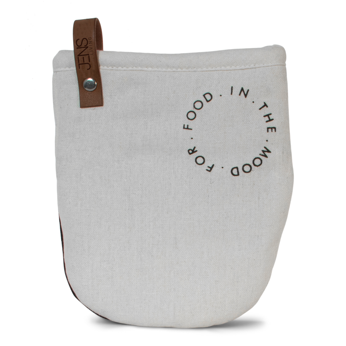 JENS Living - Ovenhandschoen 'In the mood for food', Wit