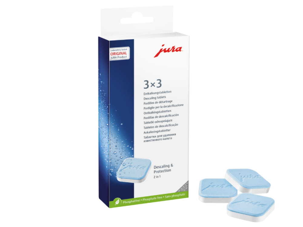 JURA 2 in 1 ontkalkingstabletten - Doosje à 3x3 stuks
