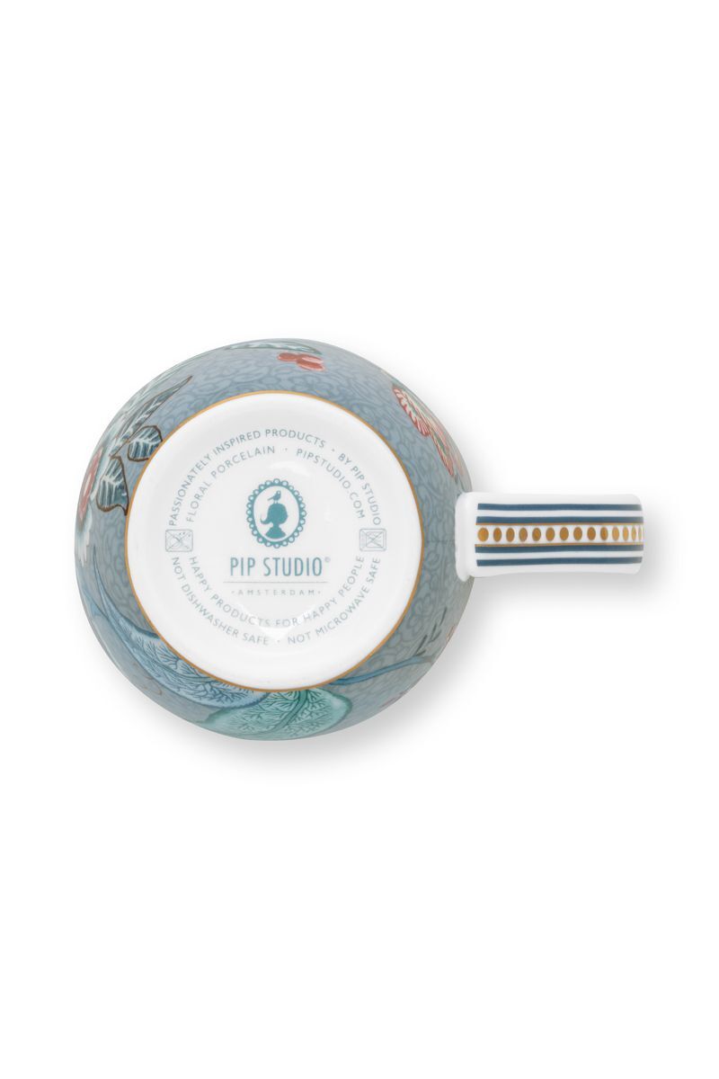 Pip Studio -  Flower Festival Lichtblauw, Mok Klein, 145 ml