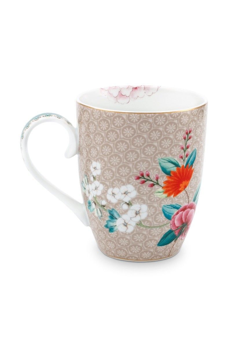Pip Studio - Blushing Birds Khaki, Mok Groot, 350 ml
