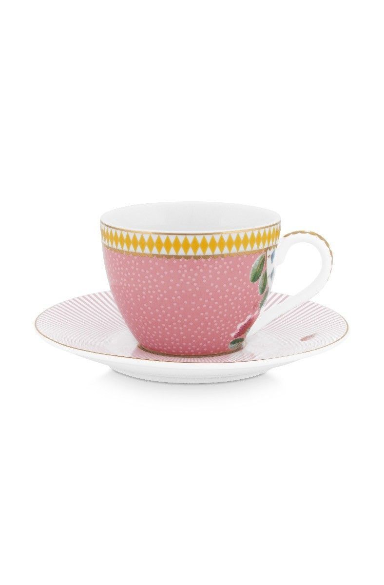 Pip Studio - La Majorelle Roze, Espresso Kop & Schotel, 120ml