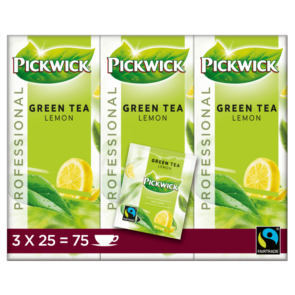 Pickwick Groene thee citroen, 75x1,5g met envelop