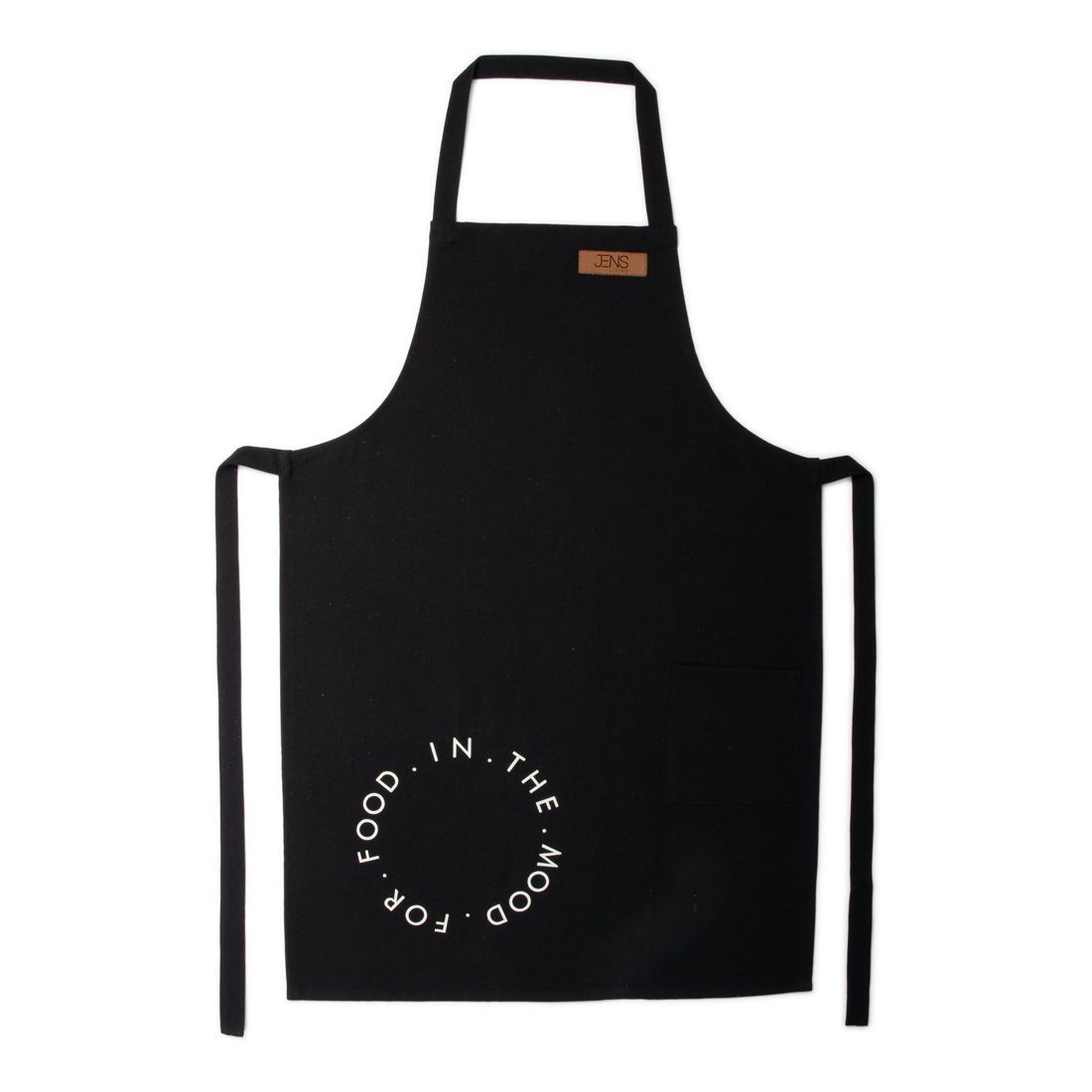 JENS Living - Schort 'In the mood for food', Zwart