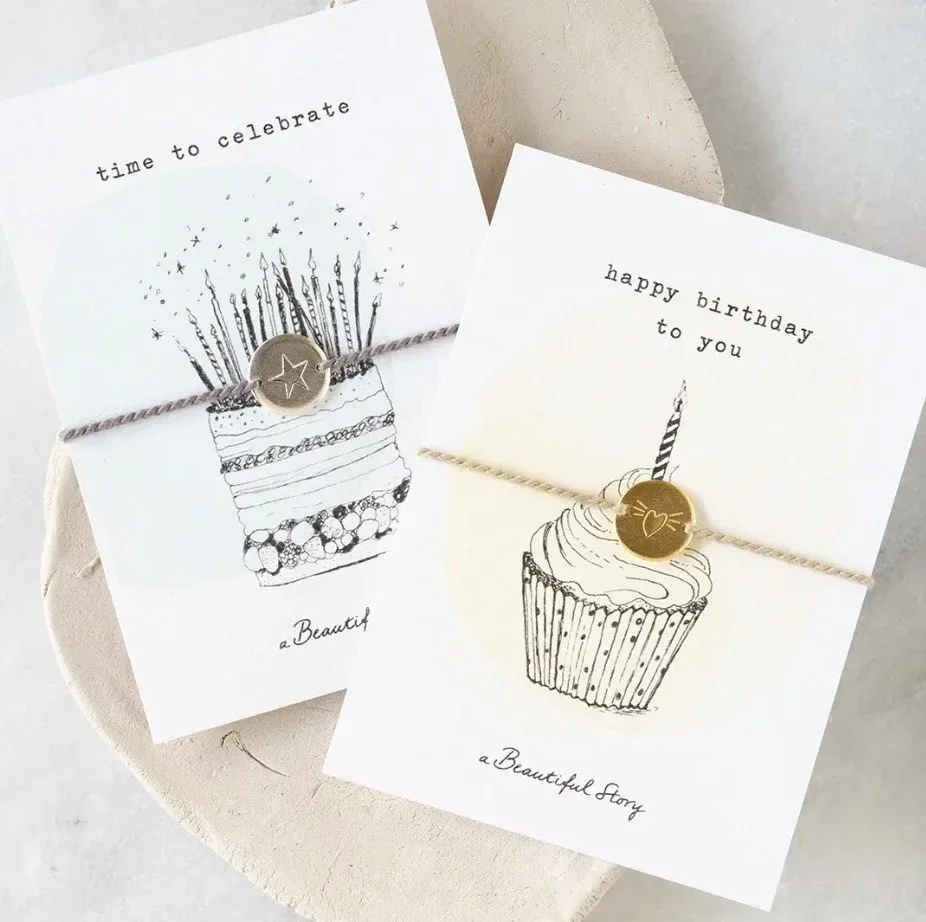 A Beautiful Story - Sieraden Ansichtkaart Cupcake