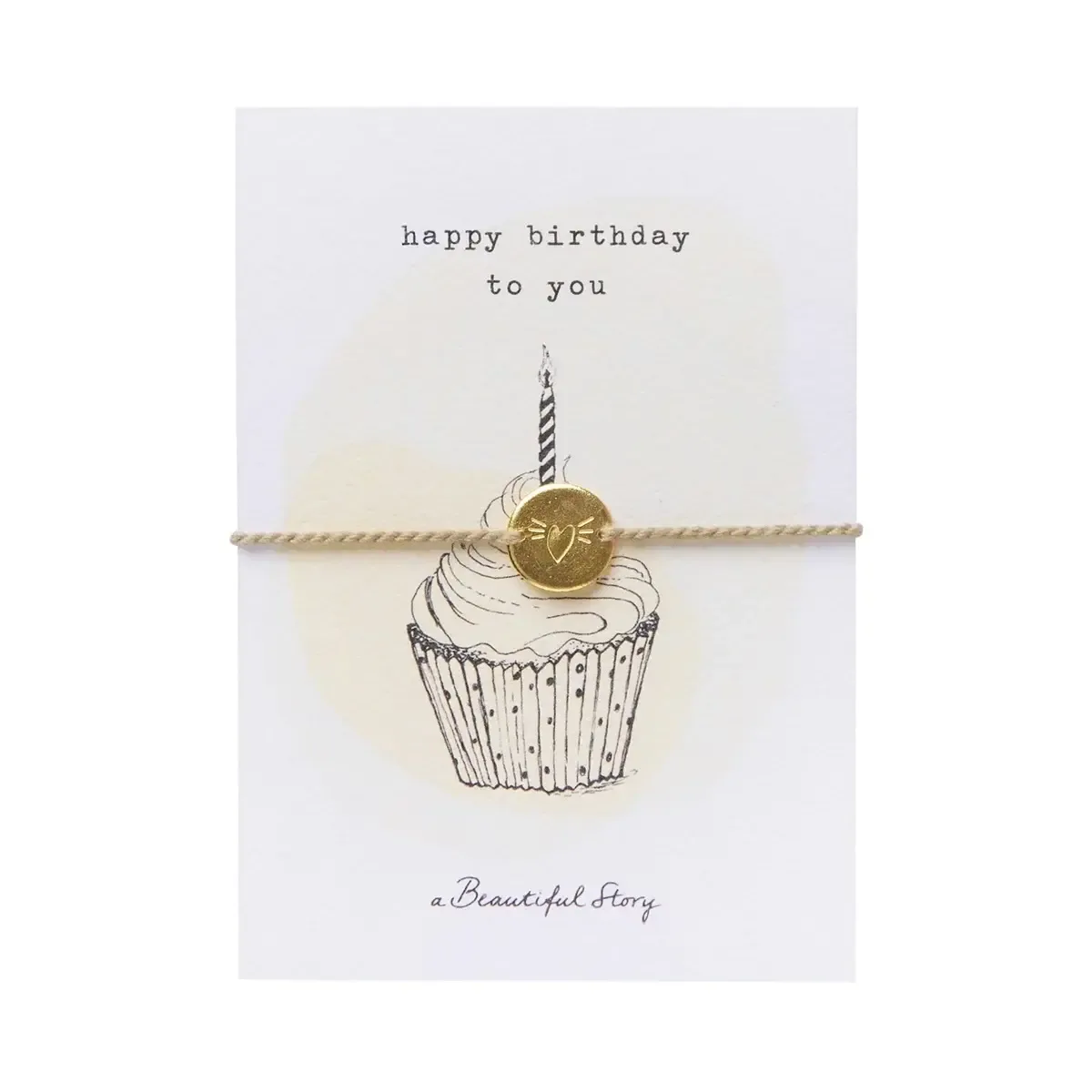A Beautiful Story - Sieraden Ansichtkaart Cupcake