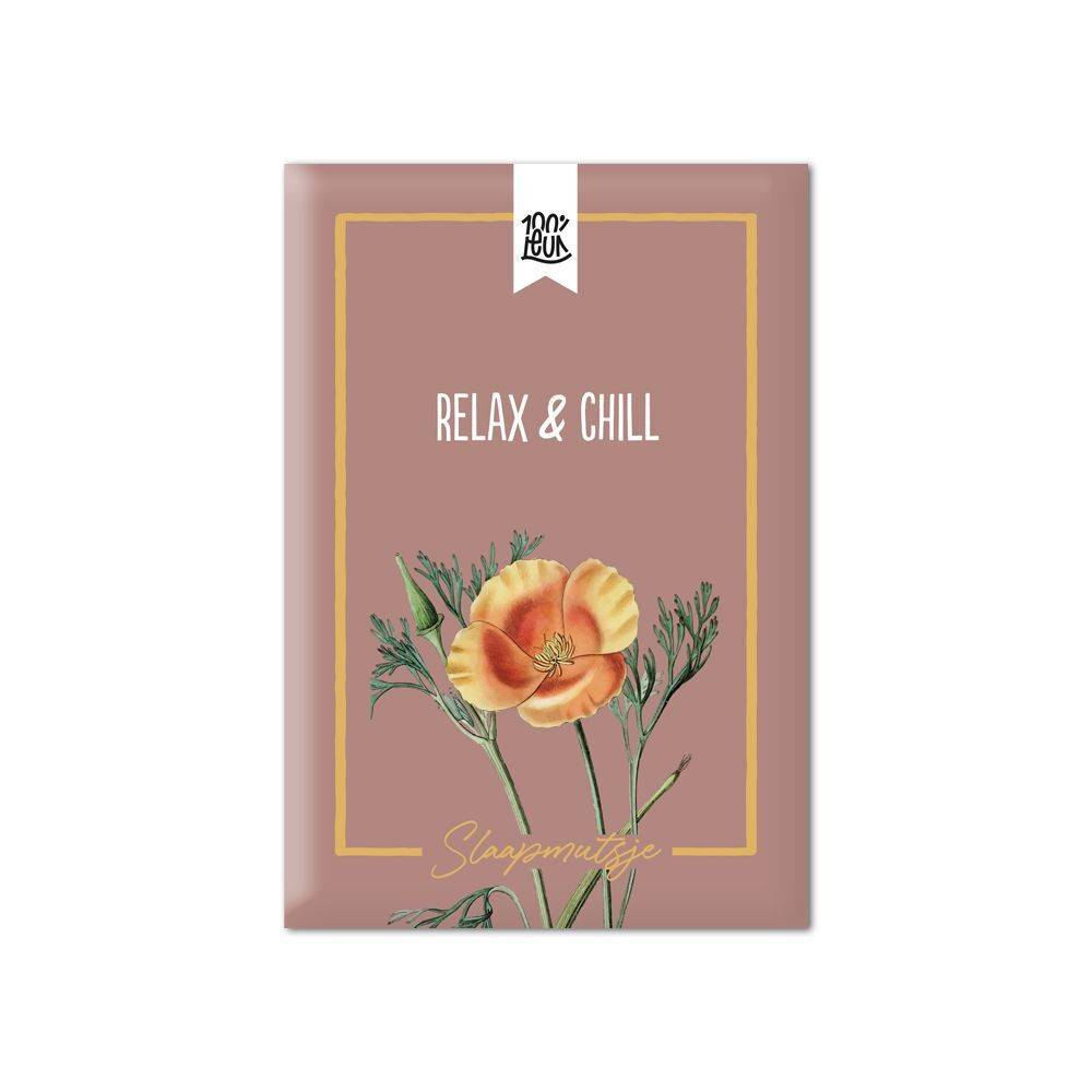 100% Leuk - Bloemenzaadjes 'Relax & Chill', Slaapmutsje