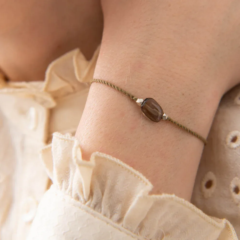 A Beautiful Story – Edelsteenkaart met armband, Rookkwarts