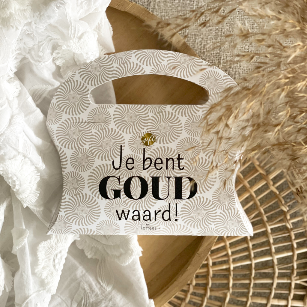 The Big Gifts - Snoep tasje, 'Goud Waard'