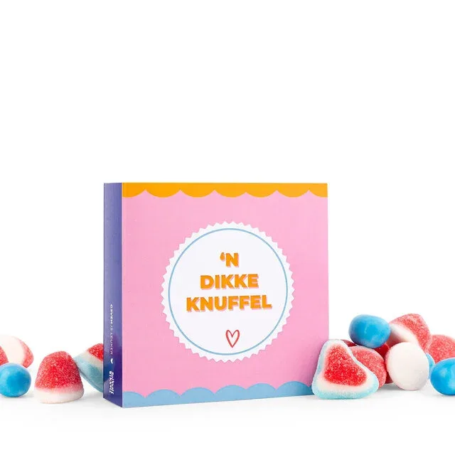 Geven is Leuker - Snoepkaart, 'n Dikke Knuffel'.