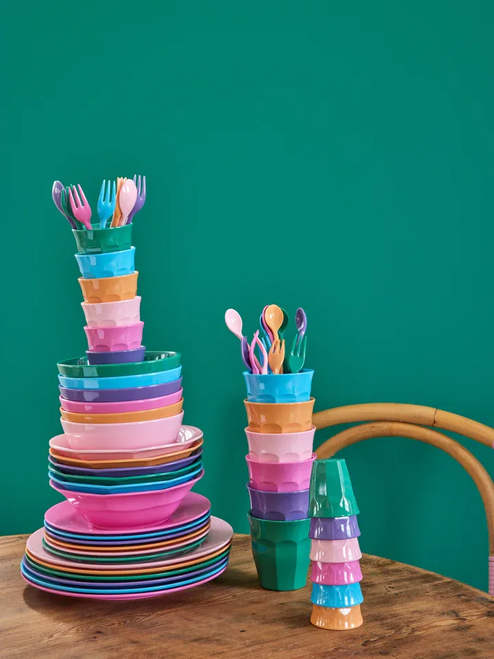 Rice, theelepels - Meerkleurig La Joie de Vivre- Set van 6