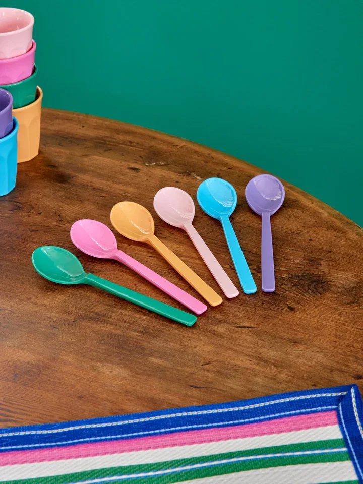 Rice, theelepels - Meerkleurig La Joie de Vivre- Set van 6