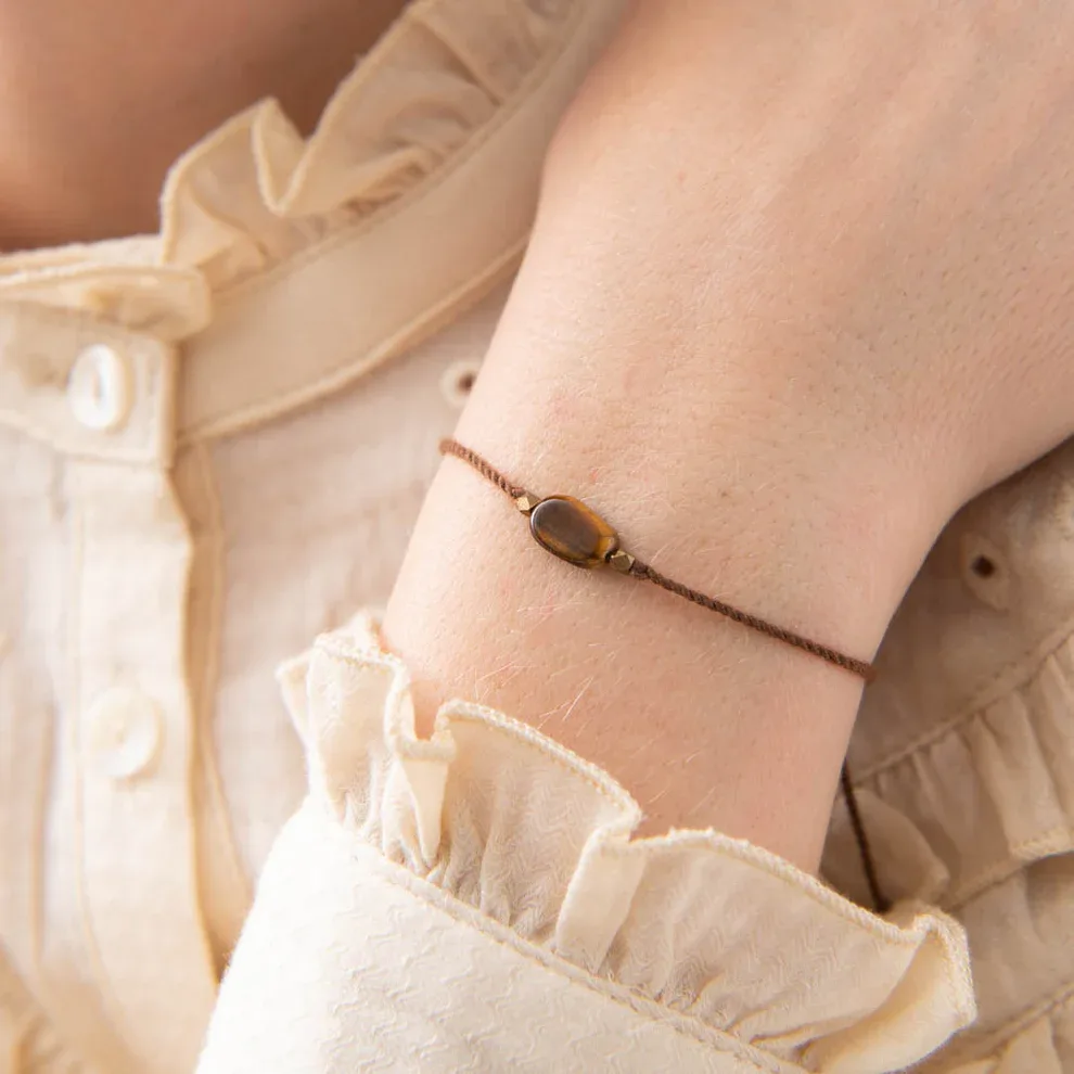 A Beautiful Story – Edelsteenkaart met armband, Tijgeroog