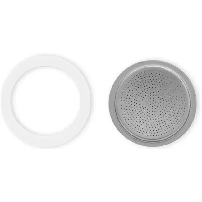 Bialetti -  Filterplaatje + Siliconen Ring, Brikka Inductie 4/c