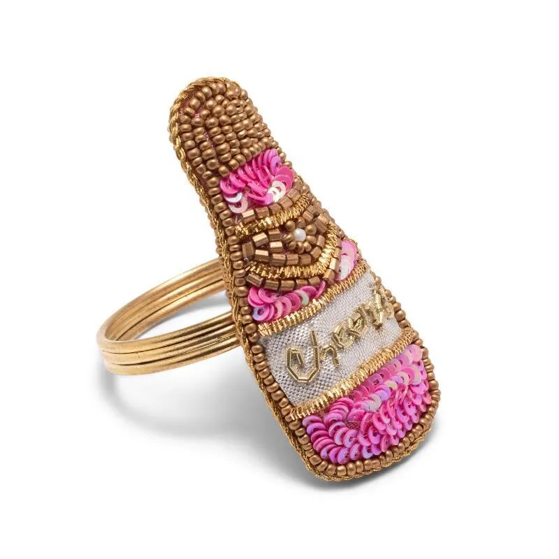 Vondels - Napkin ring, Champagne Pink