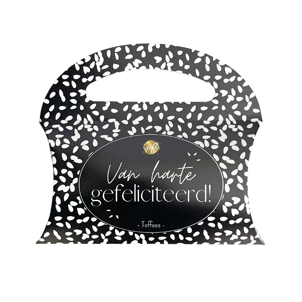 The Big Gifts - Snoep tasje, 'Gefeliciteerd'