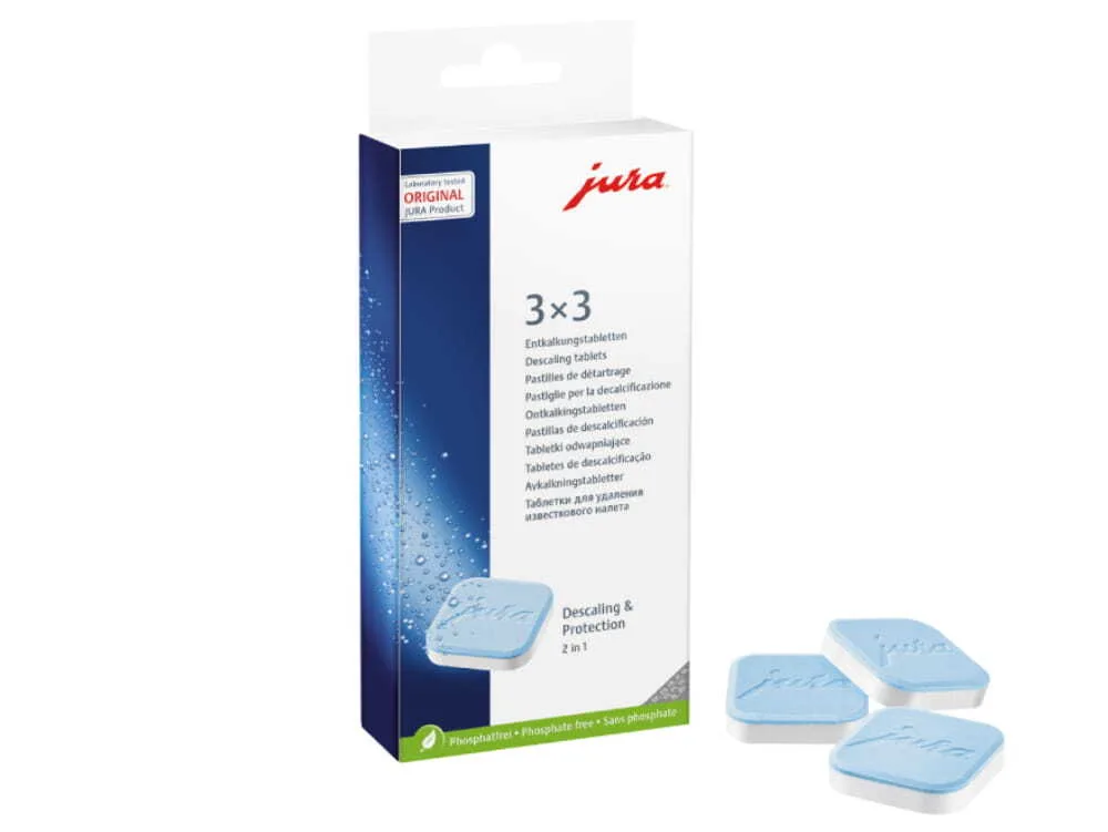 JURA 2 in 1 ontkalkingstabletten - Doosje à 3x3 stuks