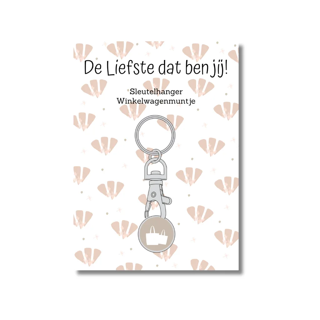 The Big Gifts - Winkelwagenmuntje 'De liefste dat ben jij'