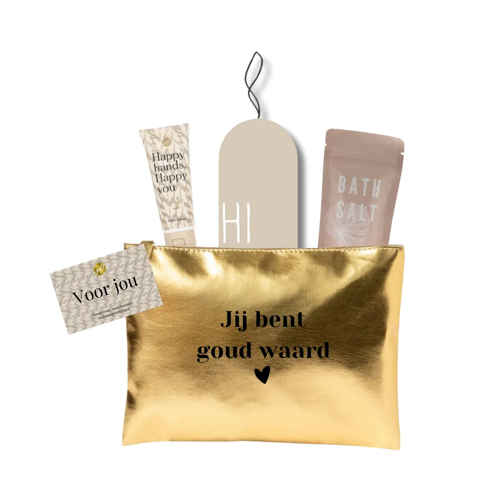 The Big Gifts - Toilettasje Jij bent goud waard