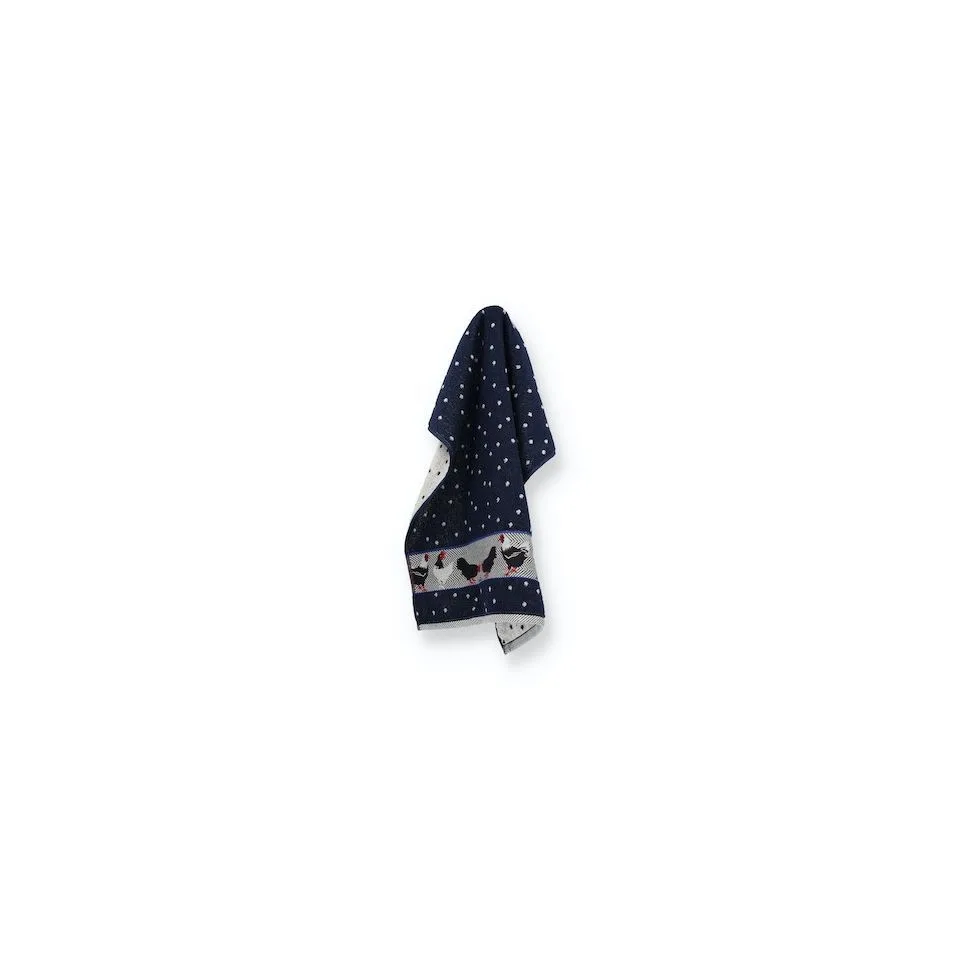 Bunzlau Castle - Keukendoek Donkerblauw, 'Kip'