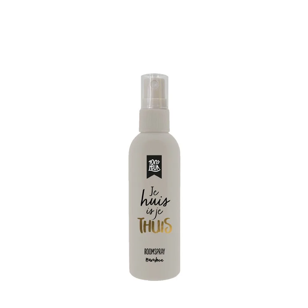 Roomspray 'Je huis is je thuis' – 100% Leuk