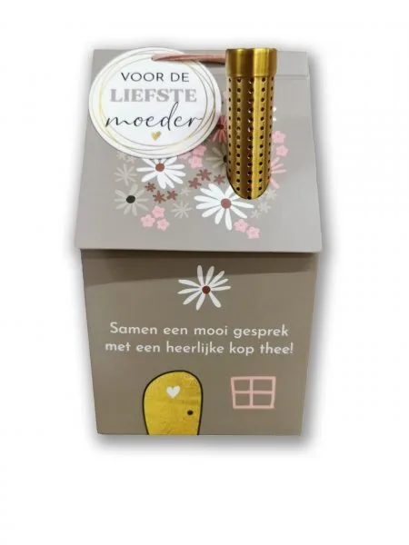 Natural Flowercards - Theehuisje 'Voor de liefste moeder'