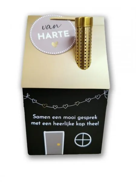 Natural Flowercards - Theehuisje 'Van Harte'
