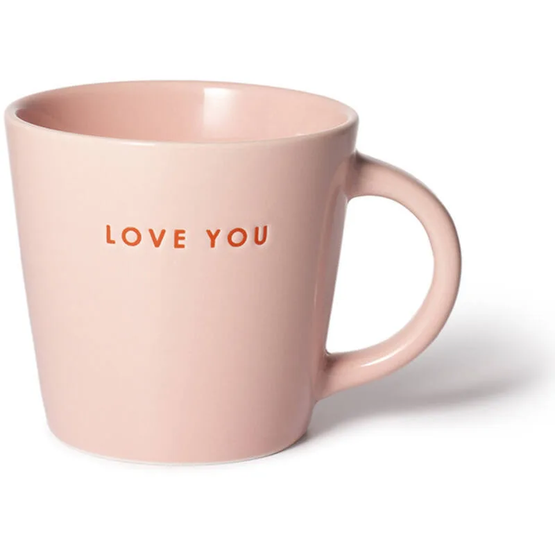 Vondels - Cappuccinokop LOVE YOU, Roze, 250ml