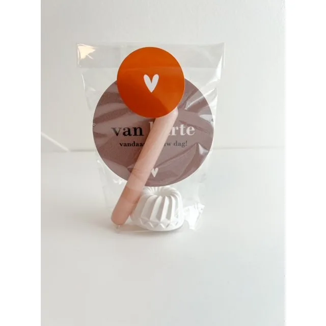 Mini Cadeautje Staand, Van Harte