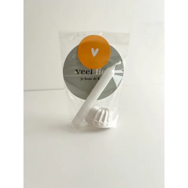 Mini Cadeautje Staand, Veel Liefs