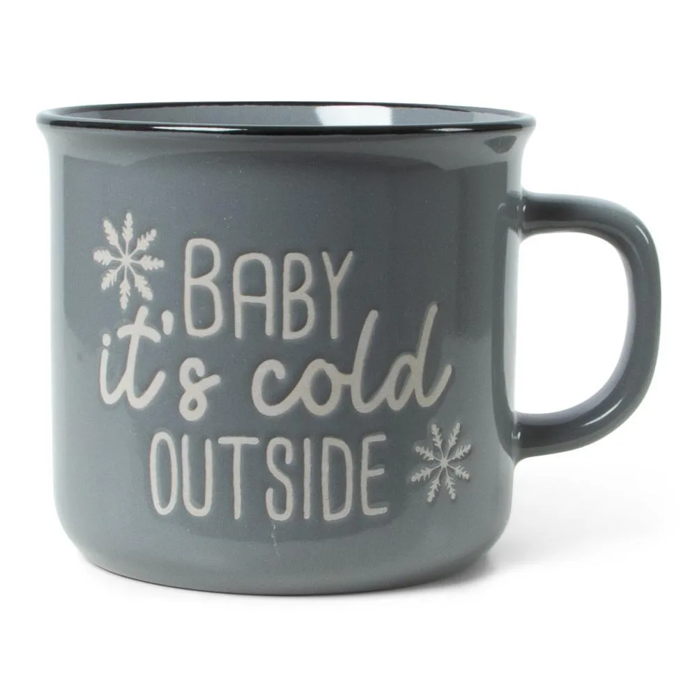 Jens Living - Retro mok 'Baby It's Cold Outside', 285ml