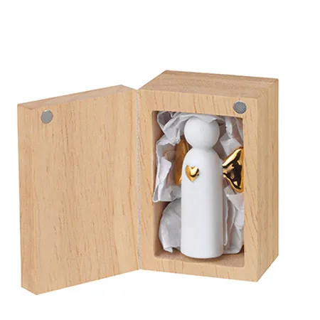 Räder, Geluksdoosje Angel to Go, houten doosje met engeltje