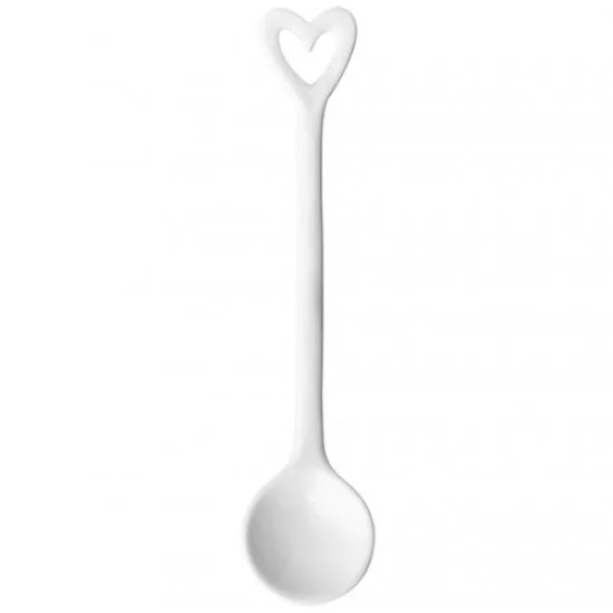 Räder, kleine lepel met hart, wit