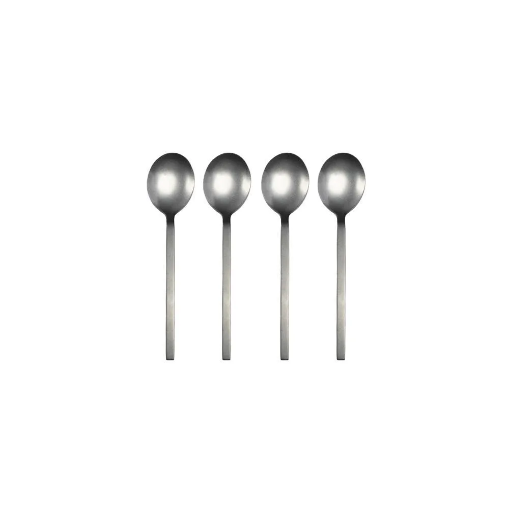 LEEFF, lepeltjes zilver Charlot, set van 4