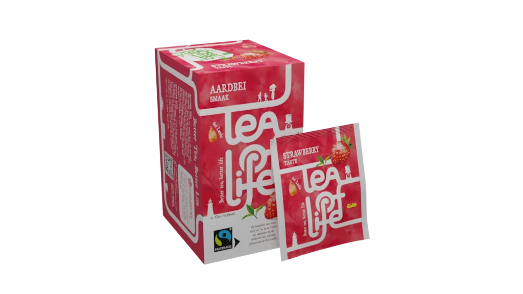 Tea of life Originals, aardbei, fairtrade