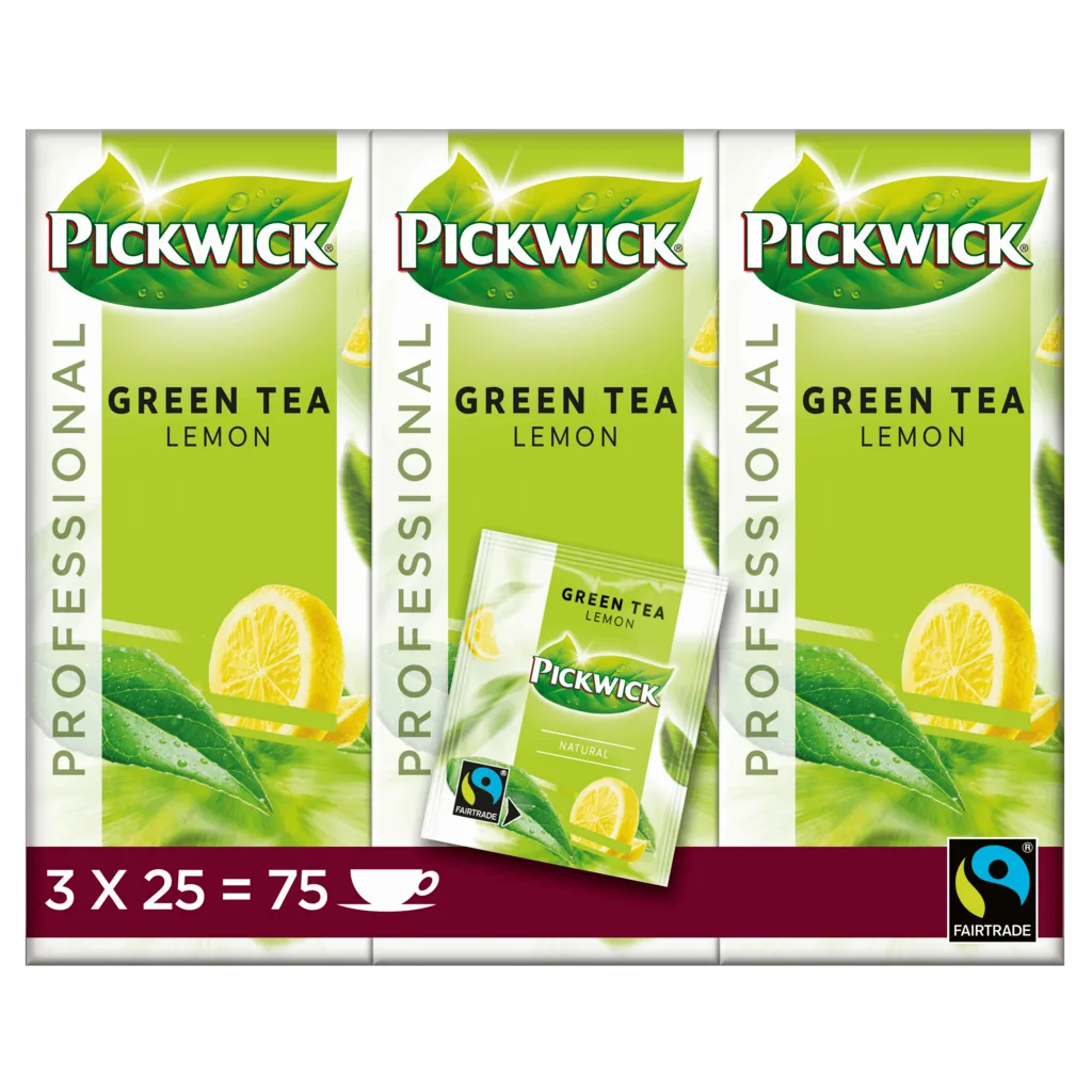 Pickwick Groene thee citroen, 75x1,5g met envelop