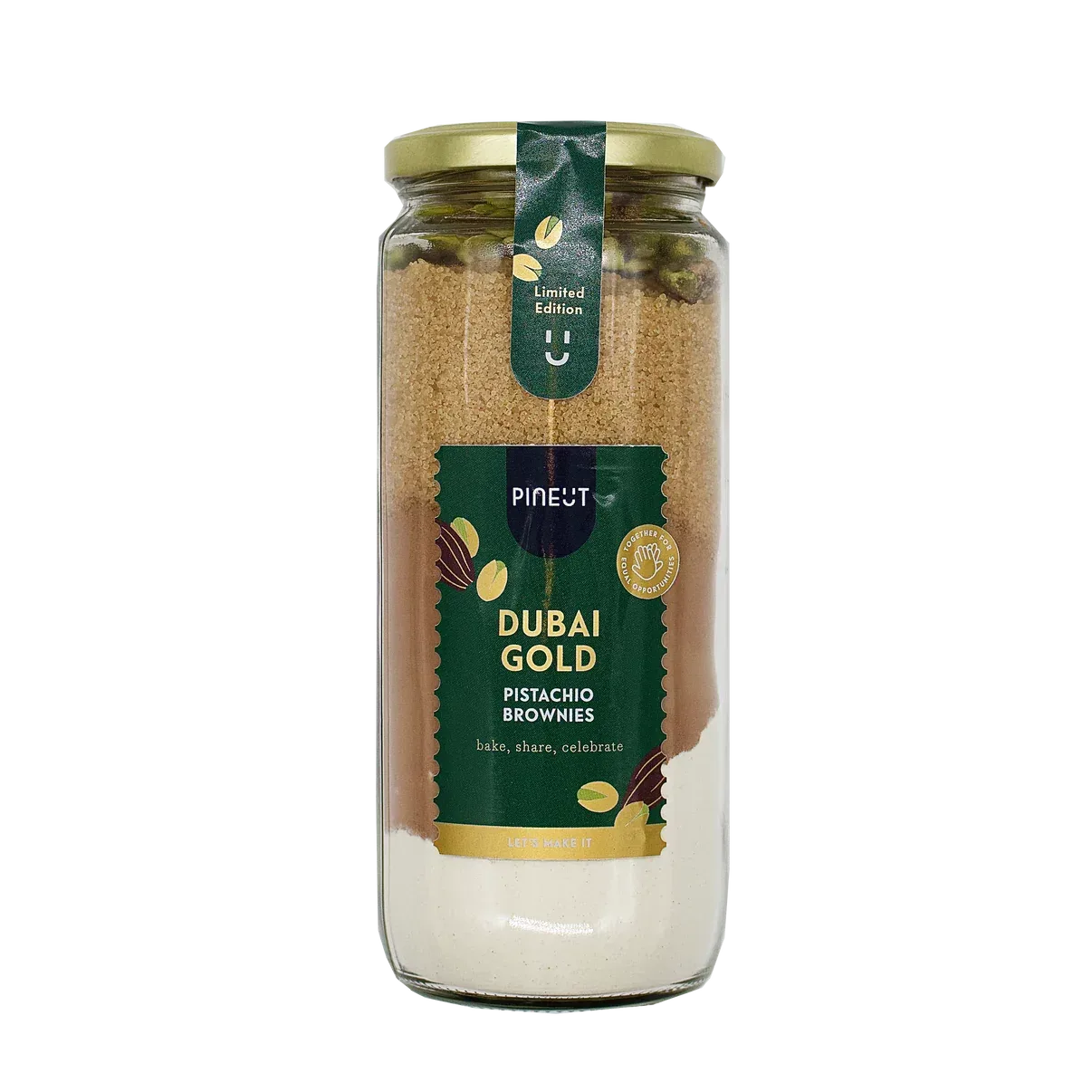 Pineut - Brownie Mix Dubai Gold, 356 gr