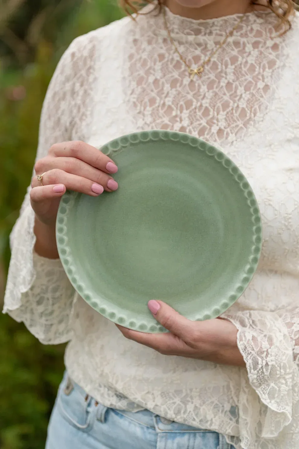 Sus.Studio - Salie ontbijtbord 22,5cm, groen