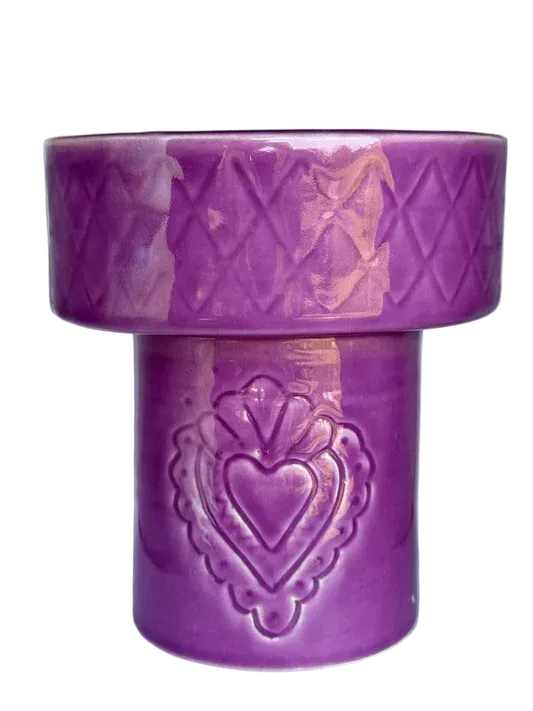 Sus.Studio - Medina Love schaal op voet, Ø 13cm, lila