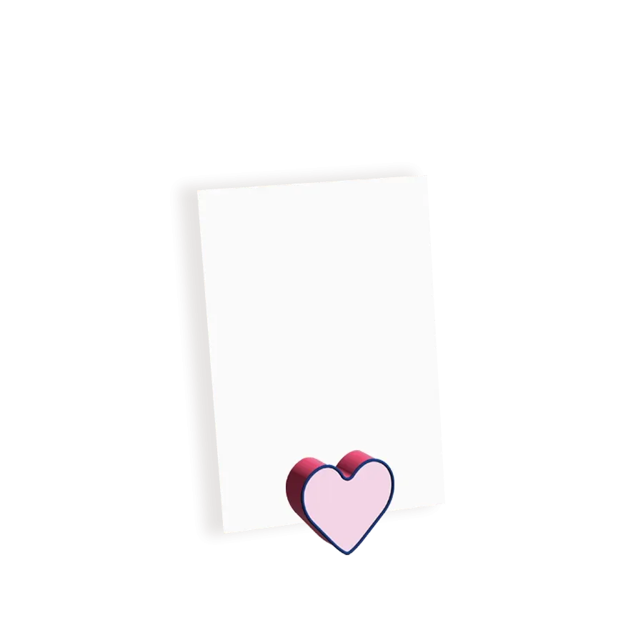 THE GIFT LABEL - Photo Holder, Heart