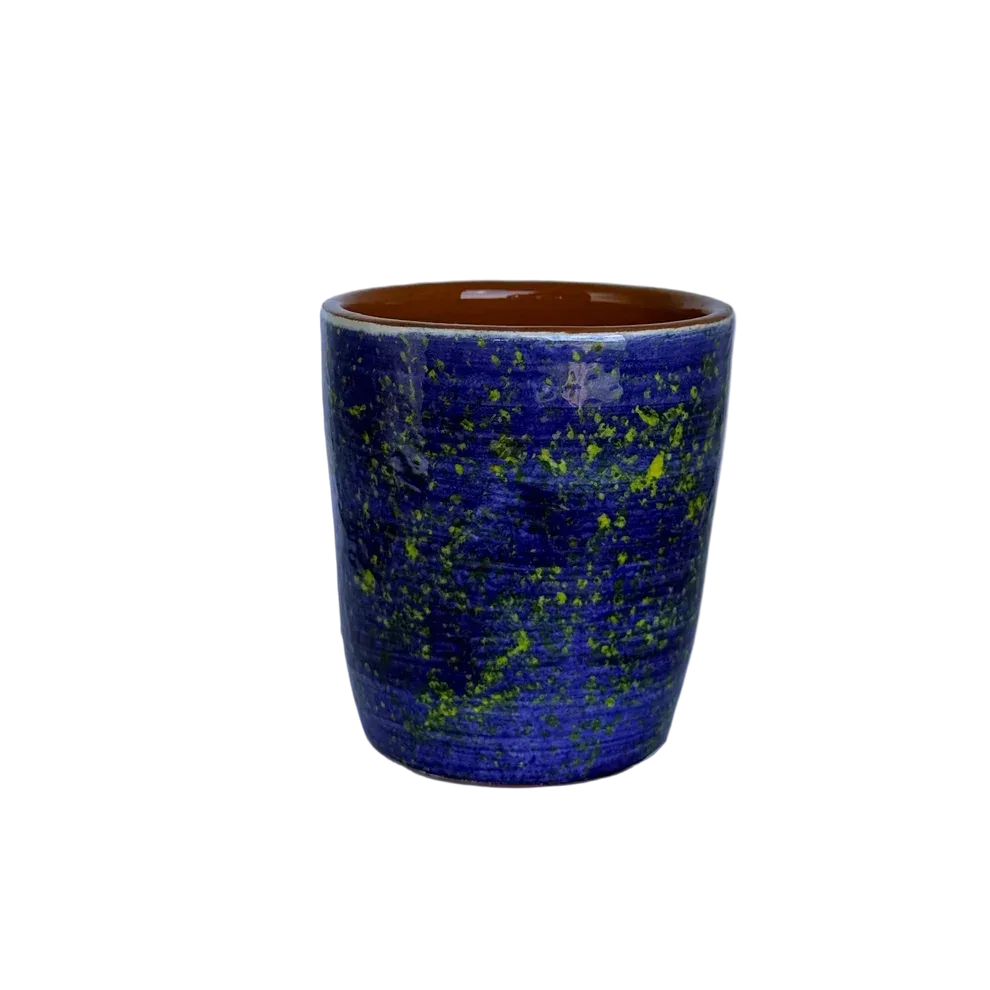 Sus.Studio - Azura Koffiekopje Spetter, 150ml, blauw/geel/wit