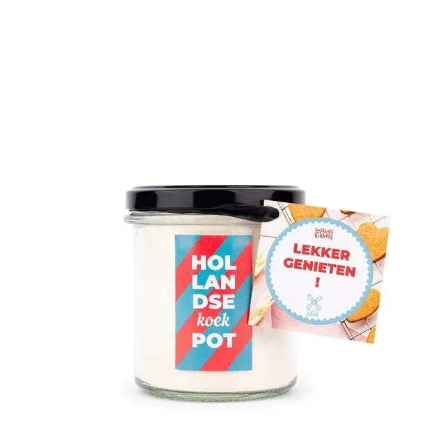 Geven is Leuker - Hollandse koek pot, 'Lekker Genieten'.