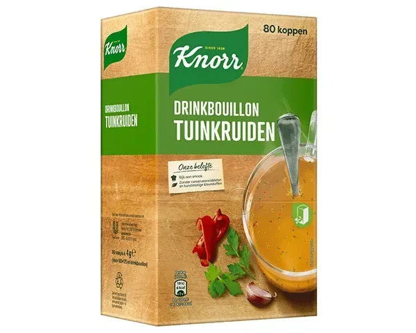 Knorr Drinkbouillon Tuinkruiden 80 zakjes