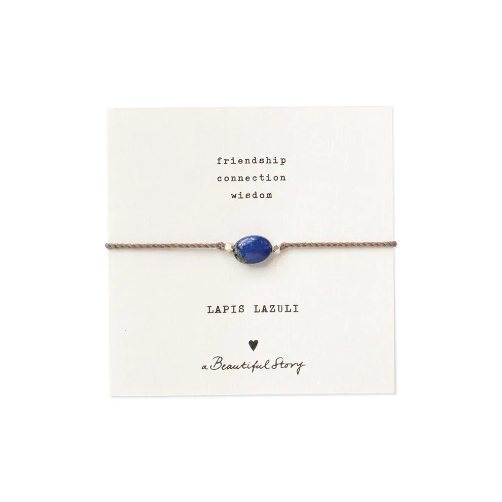 A Beautiful Story – Edelsteenkaart met armband, Lapis Lazuli