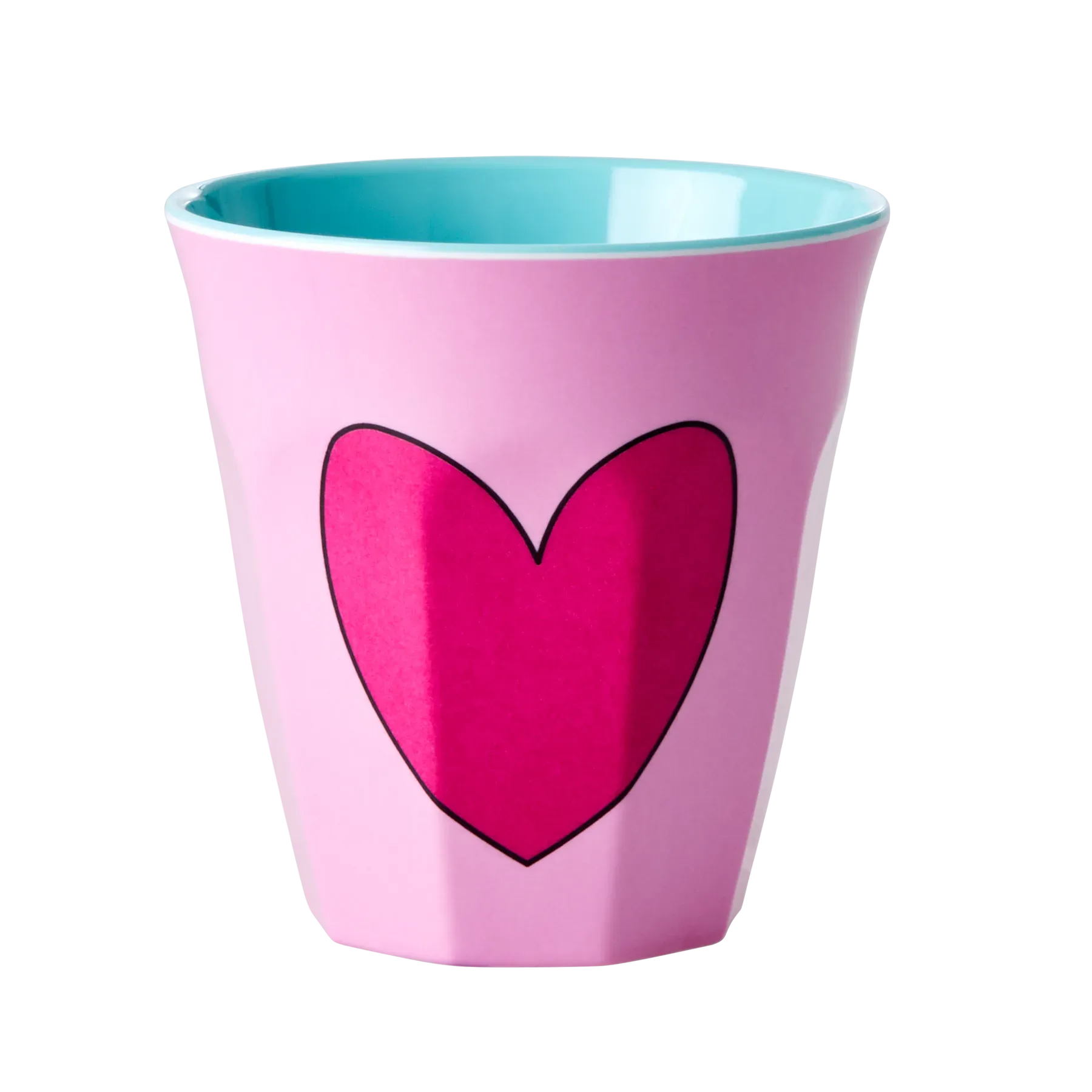 Rice, beker hart roze - middelgroot