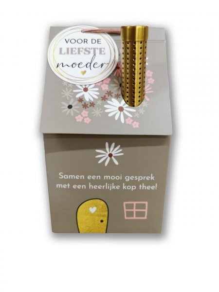 Natural Flowercards - Theehuisje 'Voor de liefste moeder'