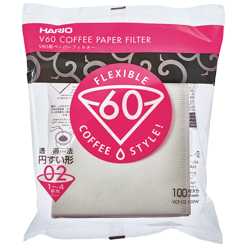 Hario – V60 Filterpapier Wit, 02, 100st.