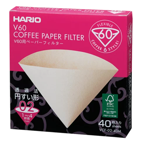 Hario – V60 Filterpapier Natural, 02, 40st.
