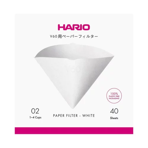 Hario – V60 Filterpapier Plasticvrij, 02, 40st.