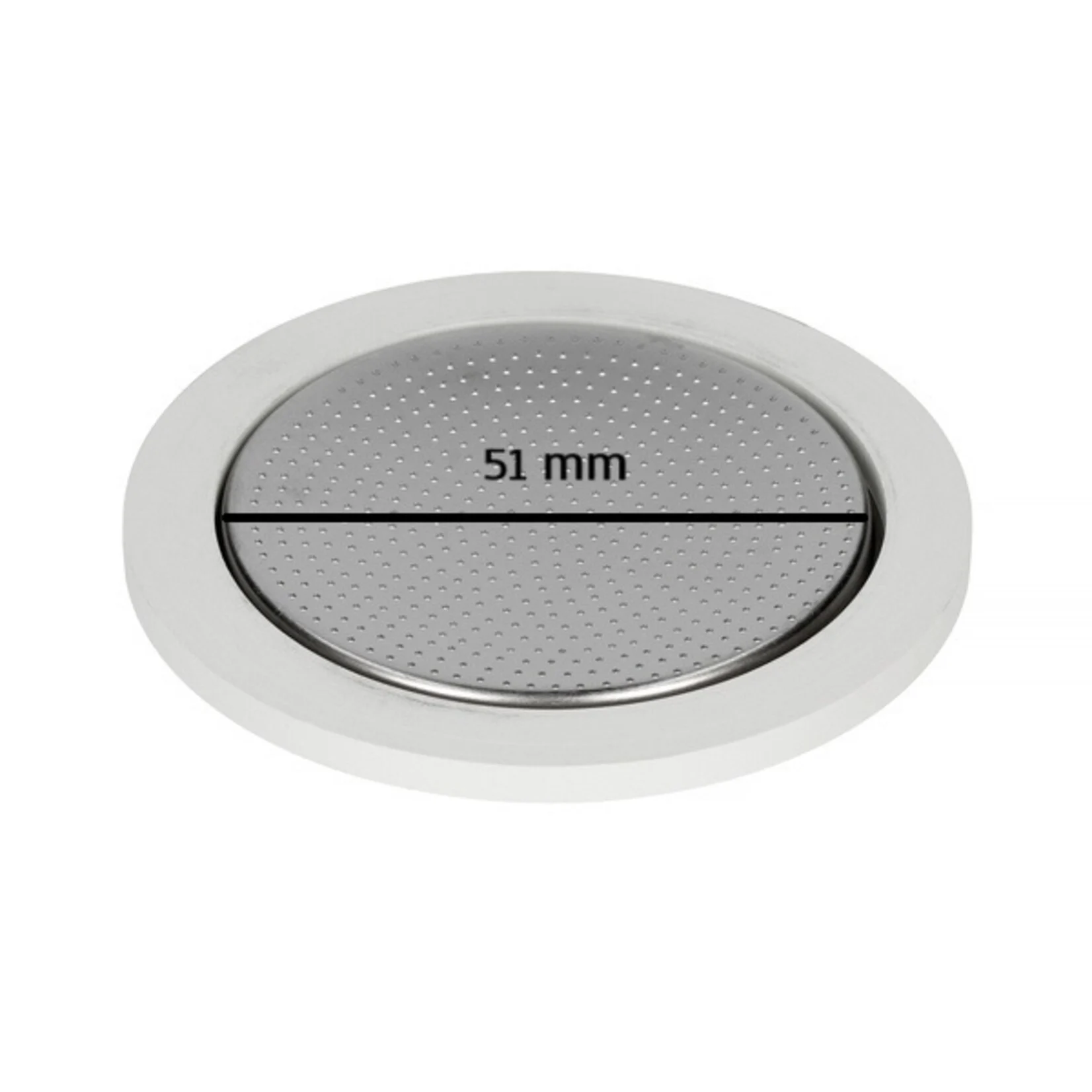 Bialetti - Filterplaatje + Siliconen Ring, 4/c RVS - Afbeelding 2